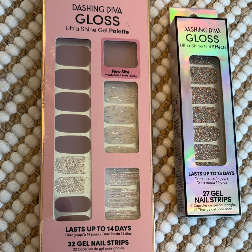 Dashing Diva Gloss Gel Palette - Pink and Silver